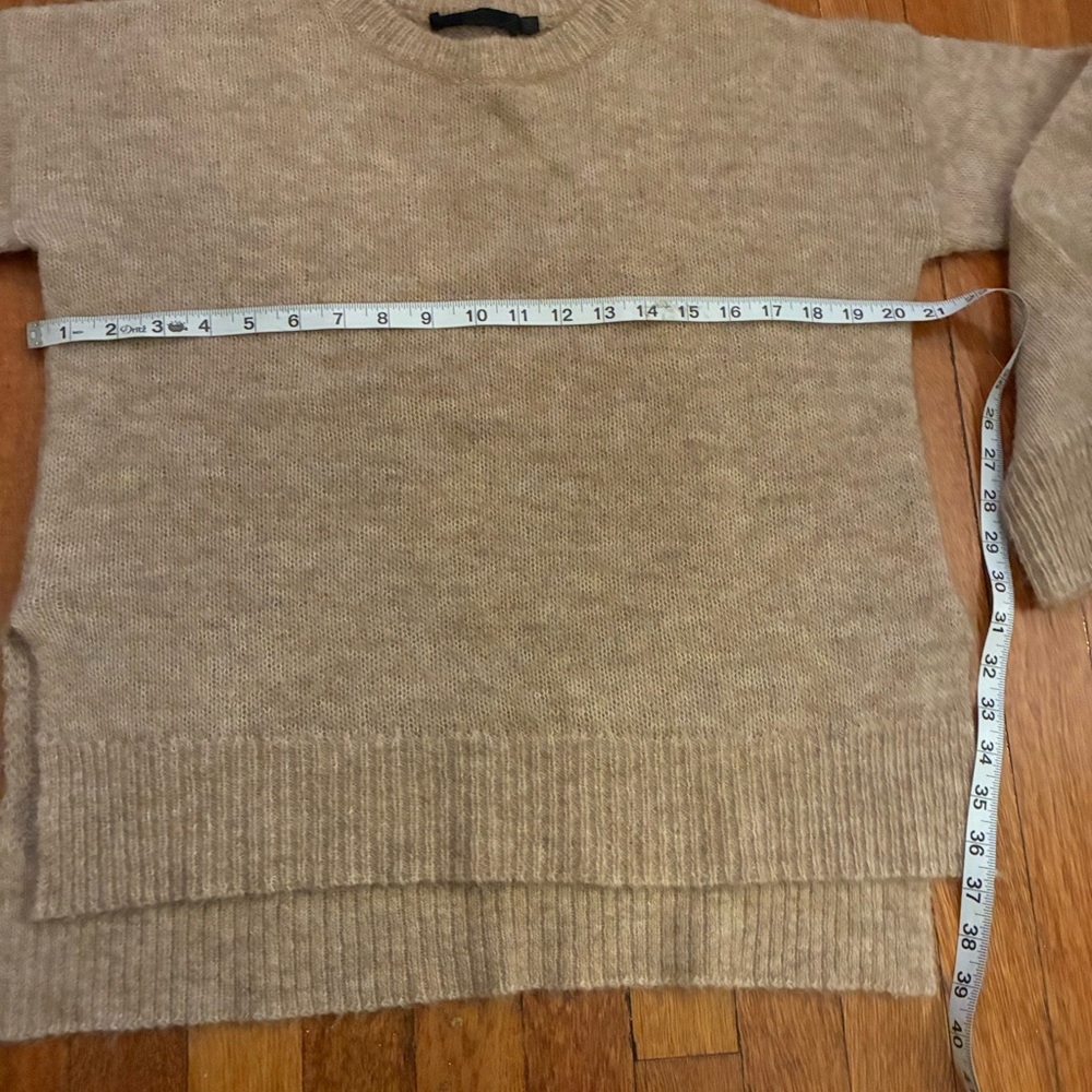 Jenny Kayne Alpaca Wool Boyfriend Sweater in Oatmeal-XS - Picture 7 of 12